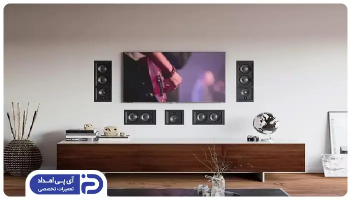 نصب سینما خانگی روی دیوار