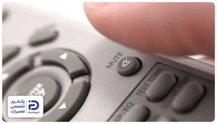 فعال بودن حالت بی صدا علت قطع شدن صدای تلویزیون
