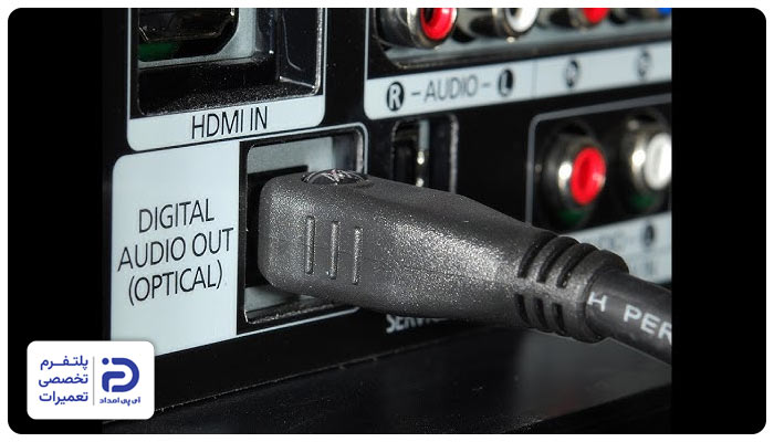 ایراد در کابل های ورودی دلیل قطعی صدای تلویزیون