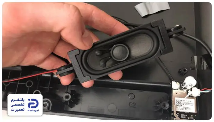 خرابی بلندگوهای داخلی علت صدا نداشتن تلویزیون