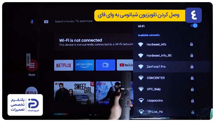وصل کردن تلویزیون شیائومی به وای‌ فای