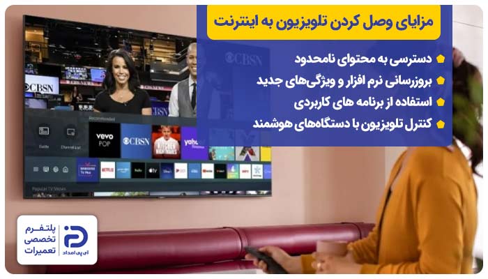 بررسی مزیت‌های وصل كردن تلويزيون به اينترنت گوشی و وای‌فای