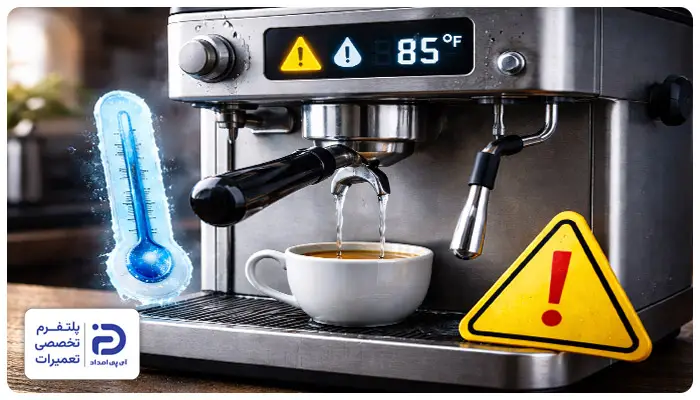 گرم نشدن آب اسپرسوساز؛ یکی از مشکلات رایج این دستگاه