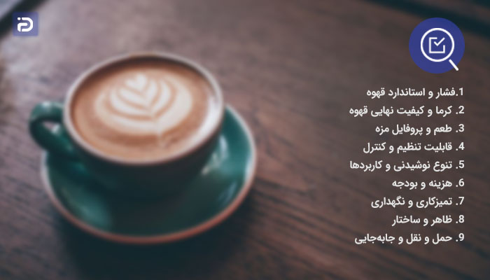 بررسی فرق اسپرسوساز و موکاپات