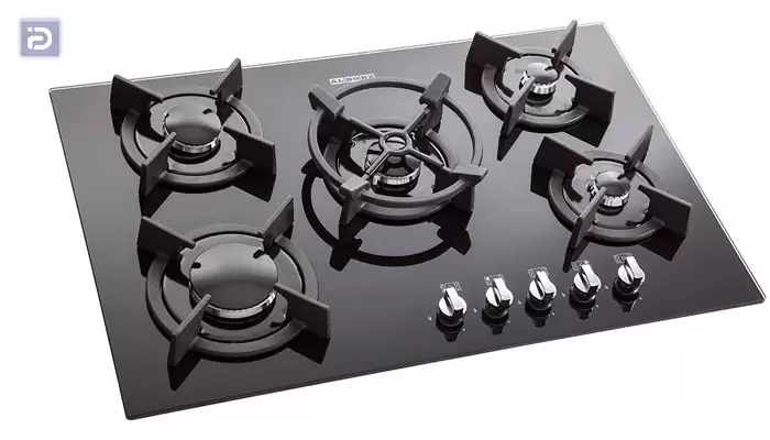 اجاق گاز 5 شعله استیل البرز مدل g-5701