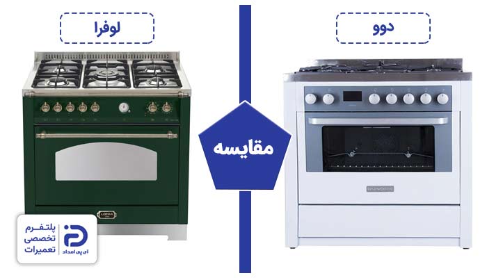 مقایسه اجاق گاز لوفرا با دوو
