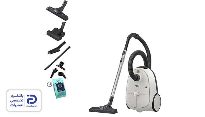 اقلام درون بسته بندی جاروبرقی آاگ