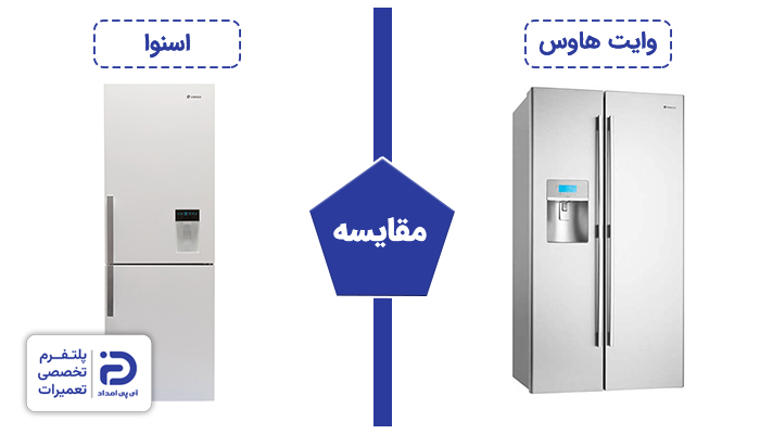 مقایسه یخچال وایت هاوس با اسنوا