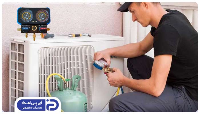 شارژ گاز کولر گازی به روش گیج منیفولد