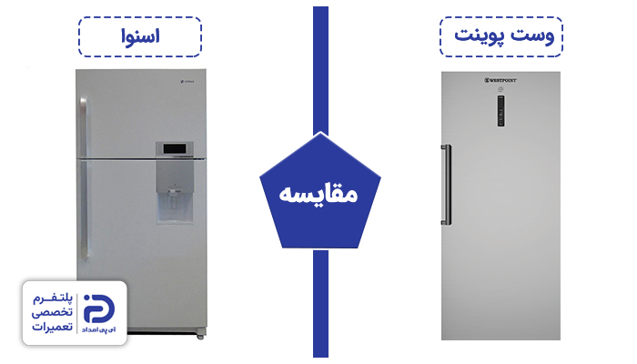 مقایسه یخچال وست پوینت و یخچال اسنوا