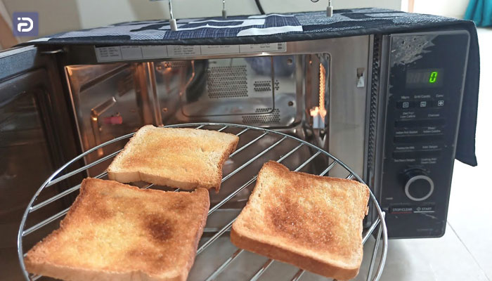 علت خشک شدن نان در مایکروفر
