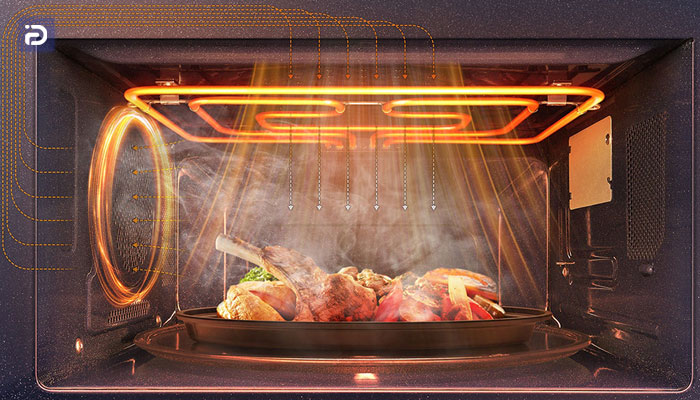 گرم شدن غذا از داخل در مایکروفر