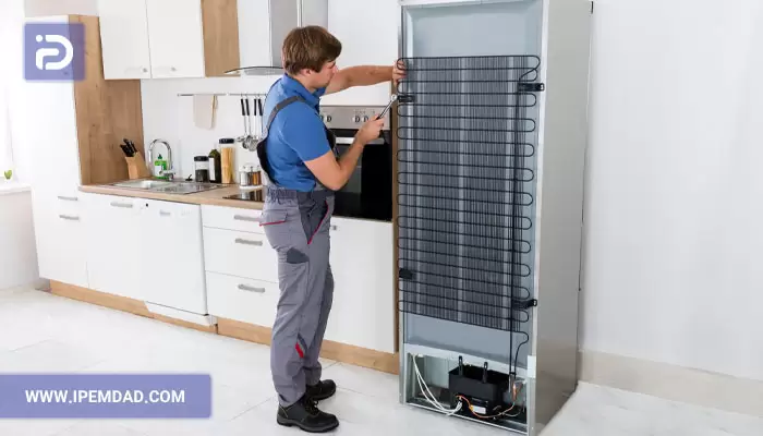 علل یخ زدن لوله پشت یخچال