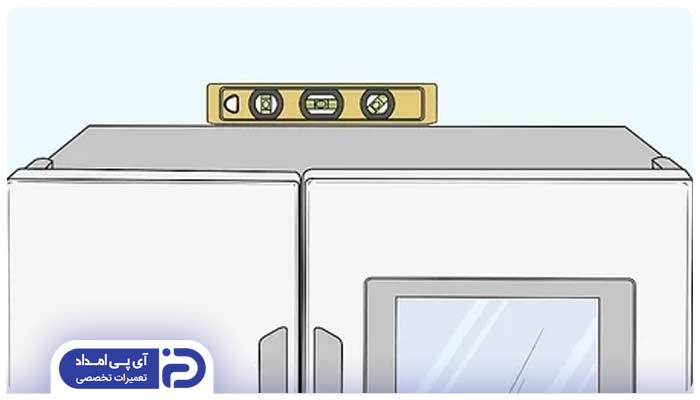 نحوه تراز نمودن یخچال تکنوکیت در راهنمای فارسی
