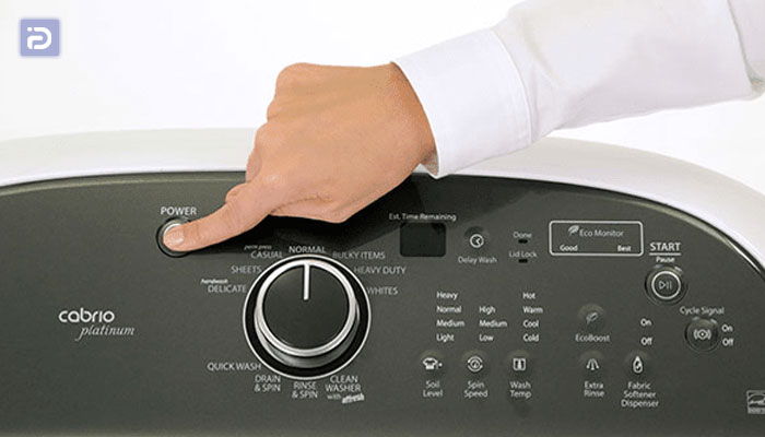 اگر دکمه های لباسشویی هنگ کند، ماشین روشن نمیشود