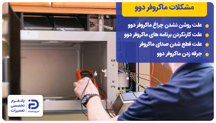 مشکلات رایج مایکروفر دوو راهنمای استفاده از ماکروفر دوو