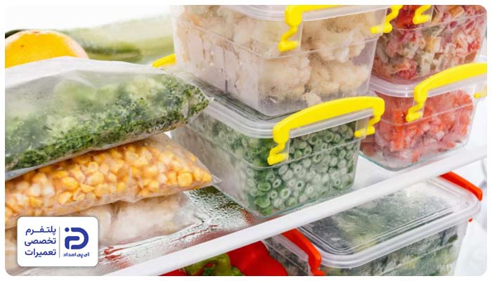 یخ زدن مواد غذایی در یخچال هات پوینت