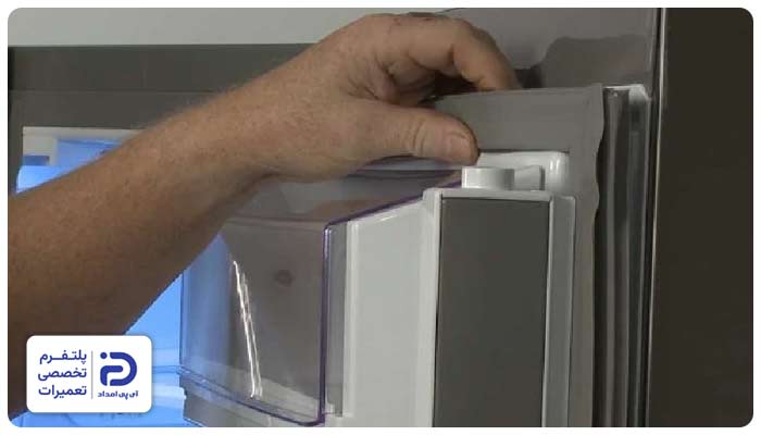 تعویض لاستیک درب یخچال ایکس ویژن