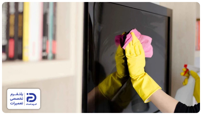 تمیز کردن تلویزیون اسنوا