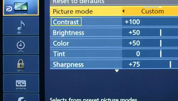 کنتراست تلویزیون را بعد از خرید مجدداً تنظیم کنید