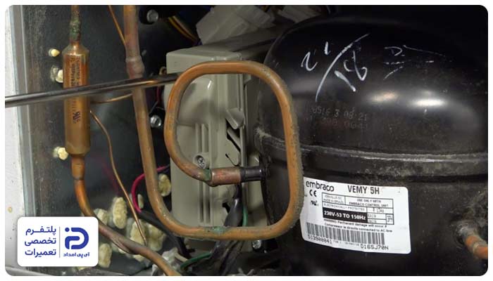 مشکل در کمپرسور یخچال 