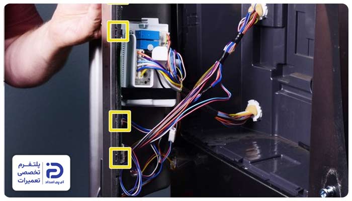مراحل تعمیر صفحه نمایشگر یخچال