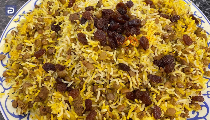 نحوه پخت عدس پلو در مایکروفر