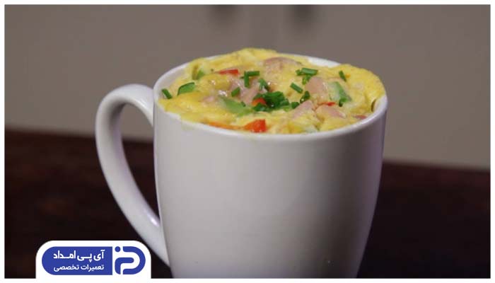 طرز تهیه املت لیوانی در مایکروفر