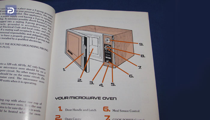 مطالعه دفترچه راهنما برای افزایش طول عمر ماکروفر