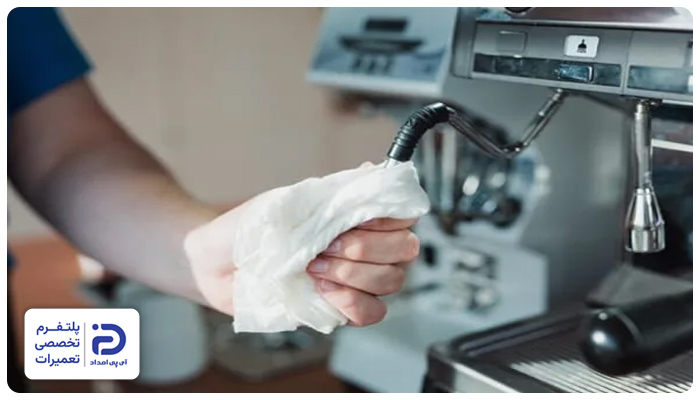 کار نکردن نازل اسپرسوساز به دلیل رسوب گرفتن دریچه نازل بخار