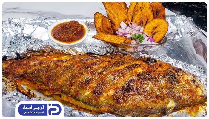 طرز تهیه ماهی در فر اجاق گاز با فویل