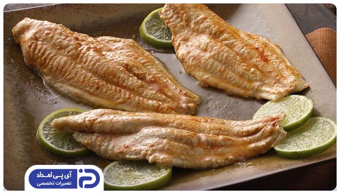 راهنمای پخت ماهی تکه ای ورقه ای در فر اجاق گاز