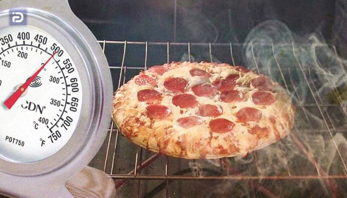 تنظیم فر گاز برای پخت پیتزا