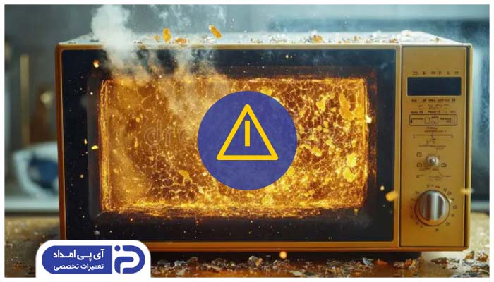 موارد ایمنی هنگام جرقه زدن ظرف درون مایکروفر