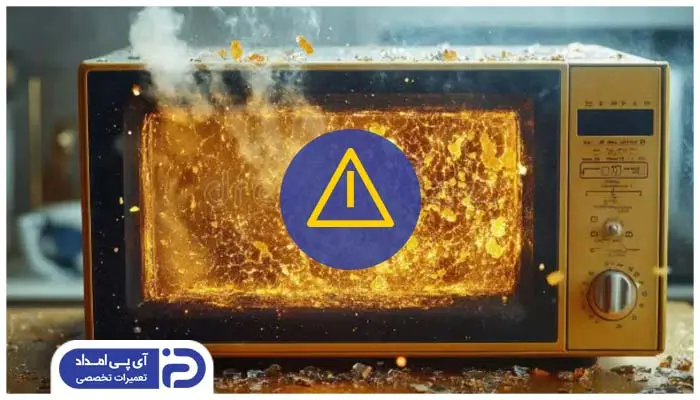 موارد ایمنی هنگام جرقه زدن ظرف درون مایکروفر