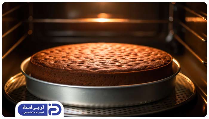 طریقه پخت کیک وانیلی در فر گاز