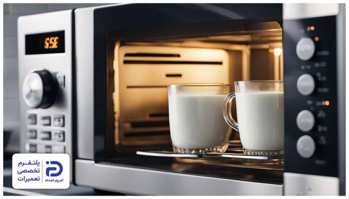 نحوه گرم كردن شير در مايكروويو