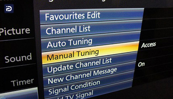 کانالیابی تلویزیون به روش جستجوی دستی