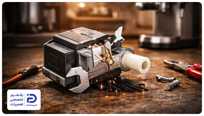 خرابی پمپ دستگاه از دلایل صدا دادن اسپرسوساز