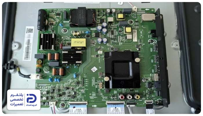 خرابی مین برد علت برعکس شدن صفحه تلویزیون