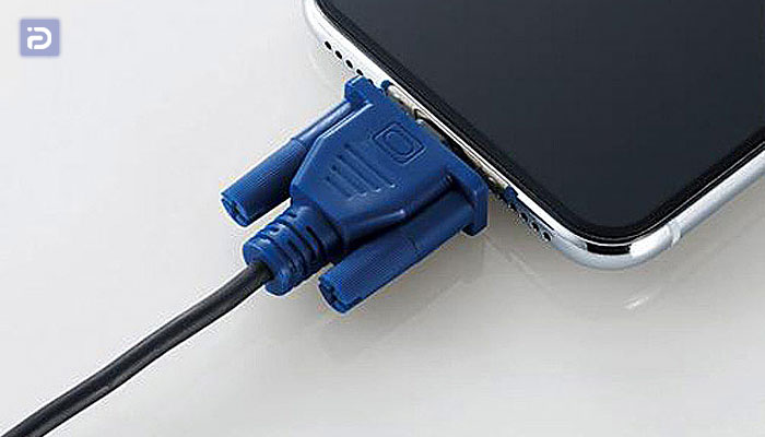  نحوه وصل کردن آیفون به تلویزیون با استفاده از کابل VGA
