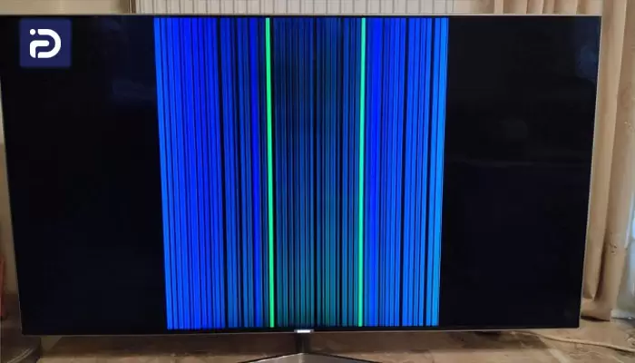 رفع مشکل خط افتادن صفحه نمایش تلویزیون