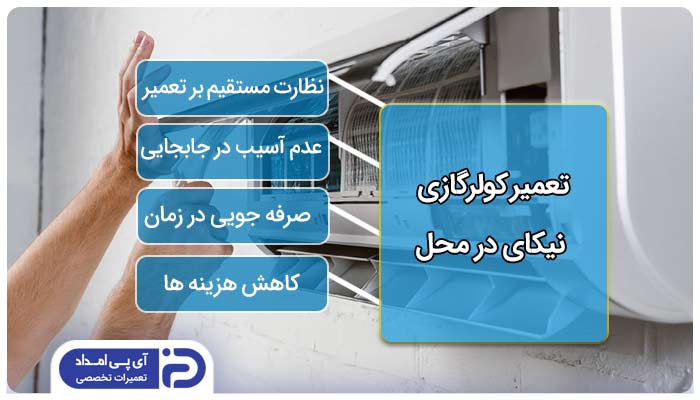 تعمیر کولرگازی نیکای در محل