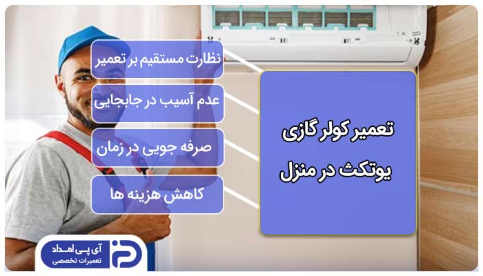 تعمیر کولر گازی یوتکث در محل