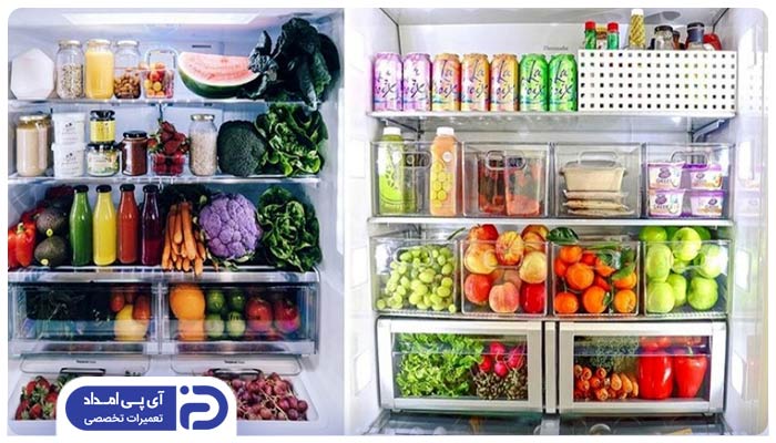 قرار دادن حجم بالای مواد غذایی