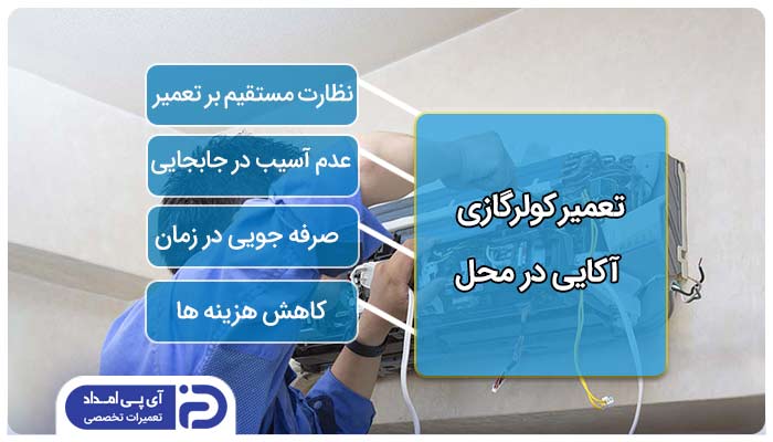 تعمیر کولرگازی آکایی در محل