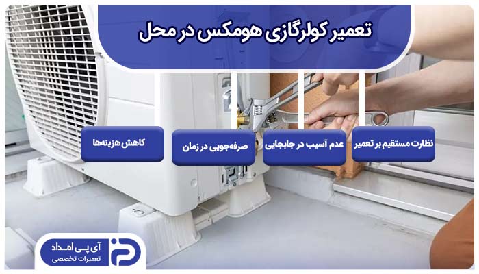 تعمیر کولرگازی هومکس در محل