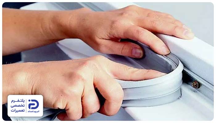 تعویض لاستیک درب یخچال زیرووات
