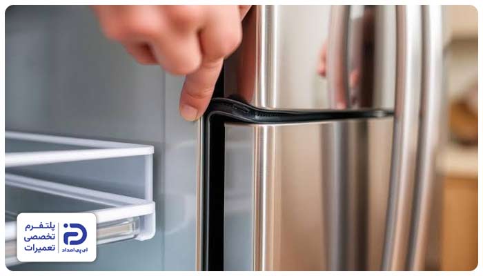 تعویض لاستیک درب یخچال سینور