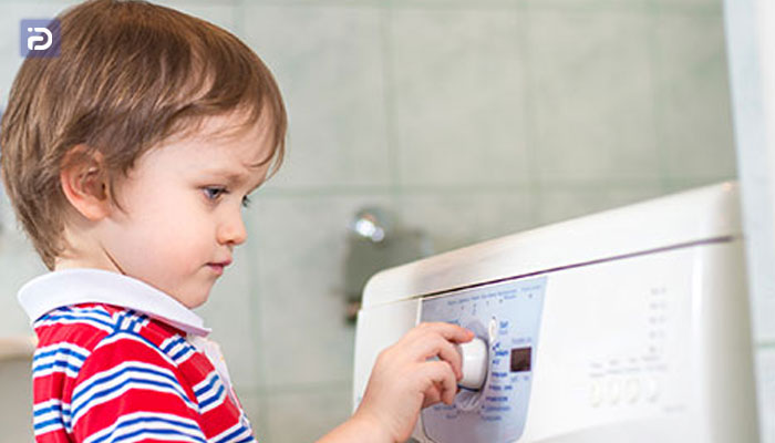 فعال و غیر فعال کردن قفل کودک ماشین لباسشویی ناسیونال